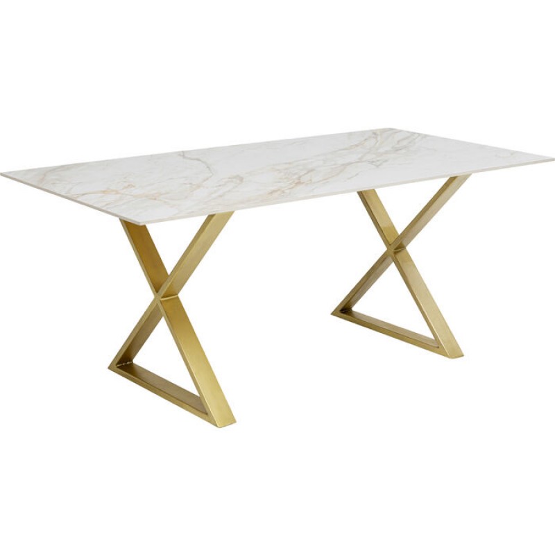 Table Eternity Cross Brass 180x90cm